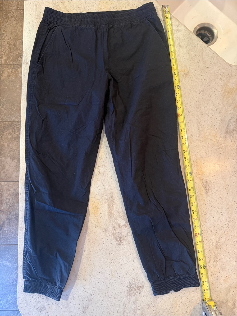 Alexander Wang Navy Sweatpants with Elastic Cuffs